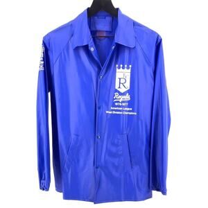 1976 1977 Kansas City Royals MLB baseball vinyl windbreaker jacket